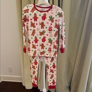 Caden Lane - Gingerbread Cookie 2 Piece Pajama Set - Size: 7/8